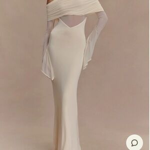 Meshki Kaitlin one shoulder maxi dress